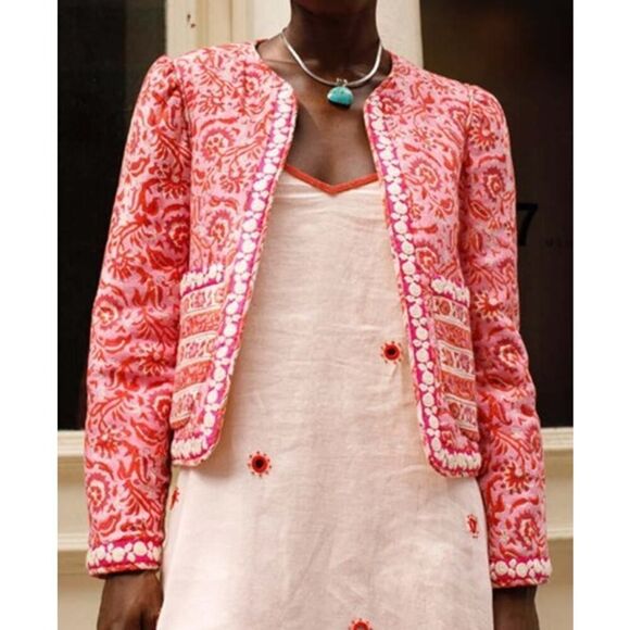 Alix Of Bohemia Pink and Red Floral Jacket - Picture 2 of 7
